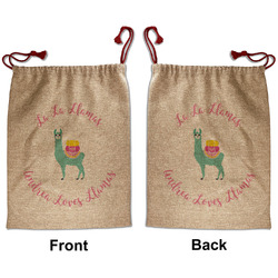 Llamas Santa Sack - Front & Back