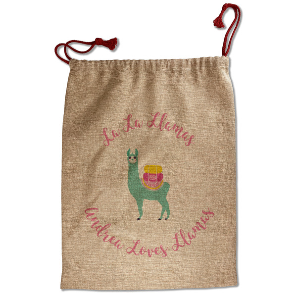 Llamas Santa Bag - Front
