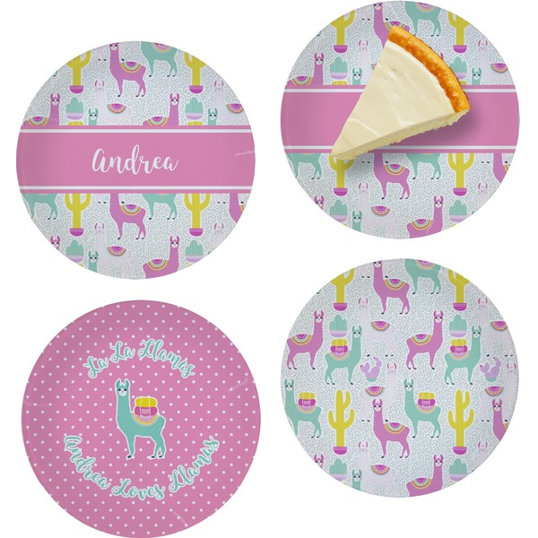 Llamas Set of Appetizer / Dessert Plates