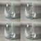 Llamas Set of Four Personalized Stemless Wineglasses (Approval)