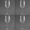 Llamas Set of Four Personalized Wineglasses (Approval)