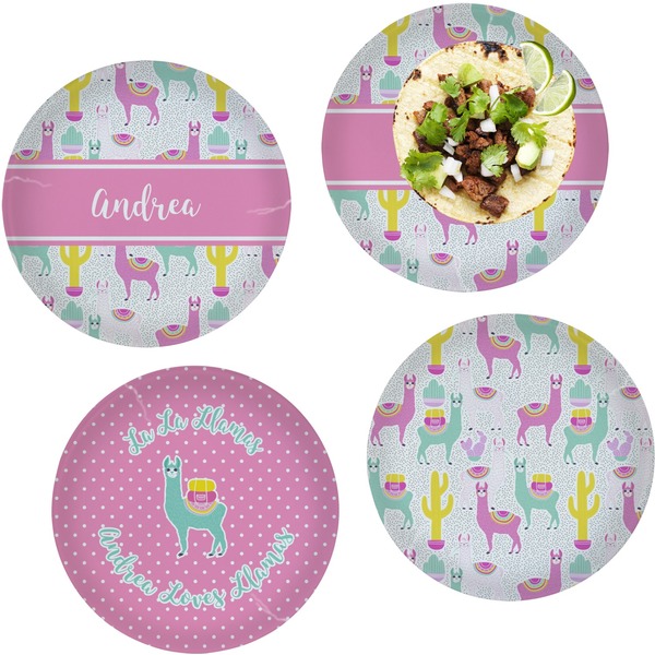 Llamas Set of Lunch / Dinner Plates