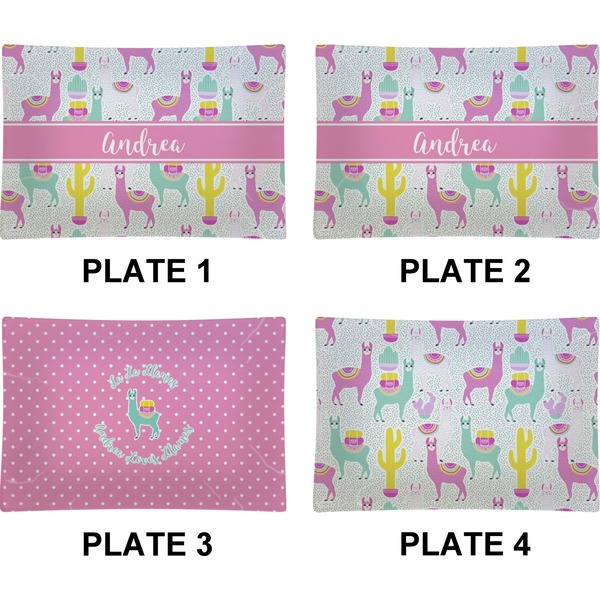 Llamas Set of Rectangular Appetizer / Dessert Plates (Approval)
