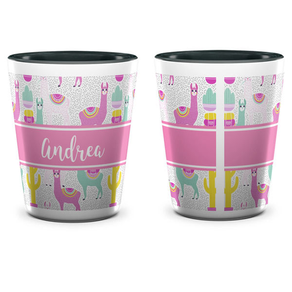 Llamas Shot Glass - Two Tone - APPROVAL