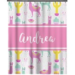 Llamas Extra Long Shower Curtain - 70"x84" (Personalized)