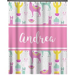 Llamas Extra Long Shower Curtain - 70"x84" (Personalized)