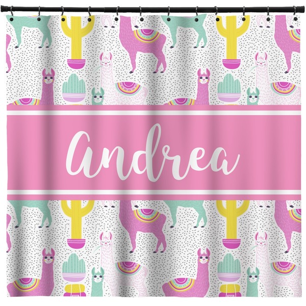 Custom Llamas Shower Curtain (Personalized)