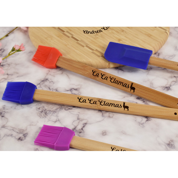 Llamas Silicone Brush - Blue - Lifestyle