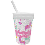 Llamas Sippy Cup with Straw (Personalized)