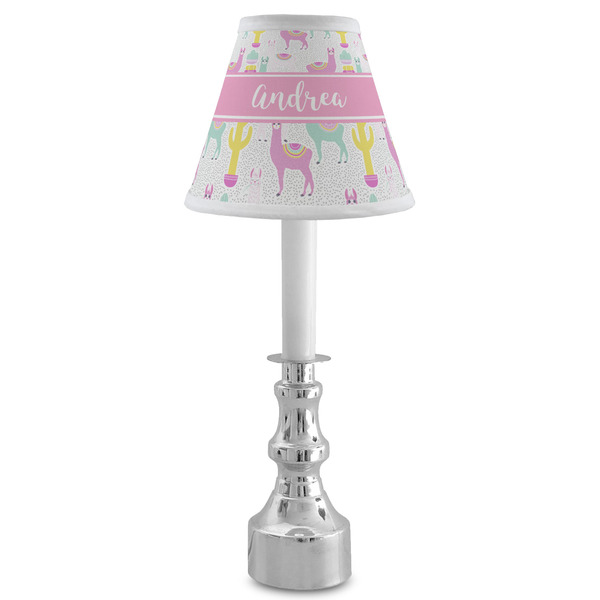 Llamas Small Chandelier Lamp - LIFESTYLE (on candle stick)