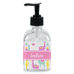 Llamas Glass Soap & Lotion Bottle - Single Bottle (Personalized)