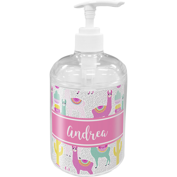 Custom Llamas Acrylic Soap & Lotion Bottle (Personalized)