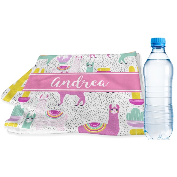 Custom Llamas Sports & Fitness Towel (Personalized)