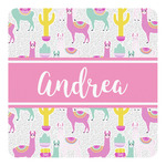 Llamas Square Decal - Small (Personalized)