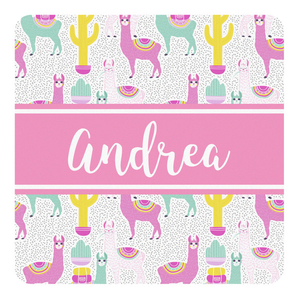 Custom Llamas Square Decal - Small (Personalized)