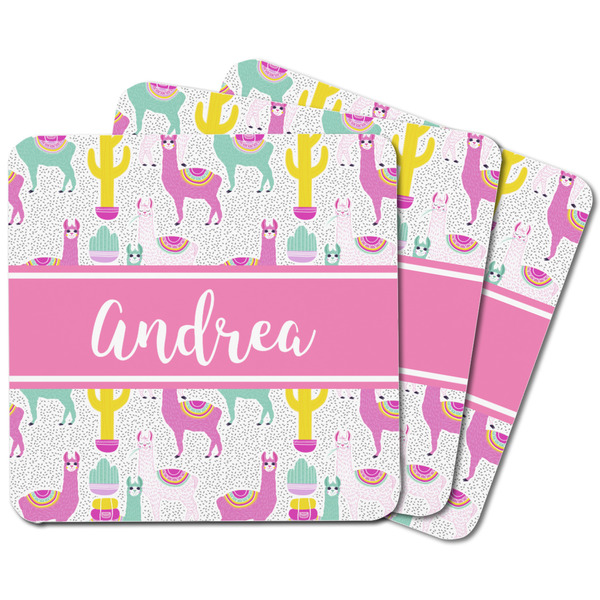 Llamas Square Fridge Magnet - MAIN