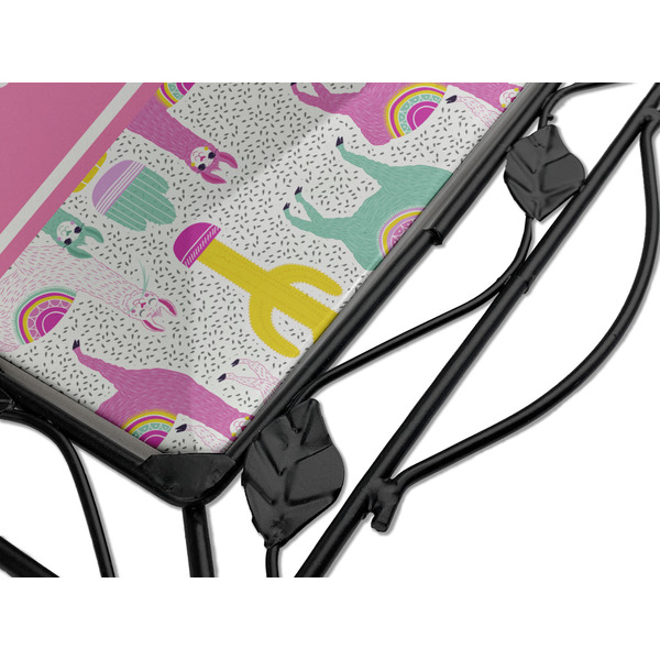 Llamas Square Trivet - Detail