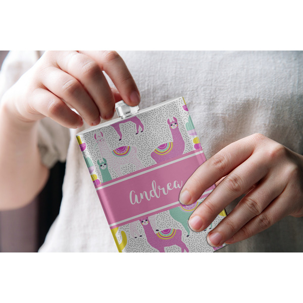 Llamas Stainless Steel Flask - LIFESTYLE 1