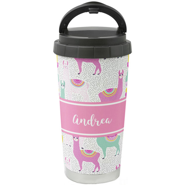 Custom Llamas Stainless Steel Coffee Tumbler (Personalized)