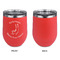 Llamas Stainless Wine Tumblers - Coral - Single Sided - Approval