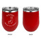 Llamas Stainless Wine Tumblers - Red - Single Sided - Approval