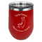 Llamas Stainless Wine Tumblers - Red - Single Sided - Front