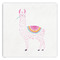 Llamas Paper Dinner Napkin - Front View