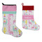 Llamas Stockings - Side by Side compare