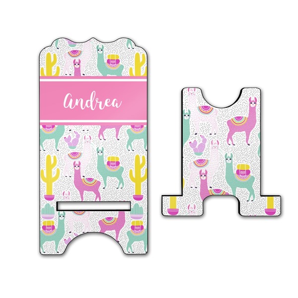 Llamas Stylized Phone Stand - Front & Back - Large