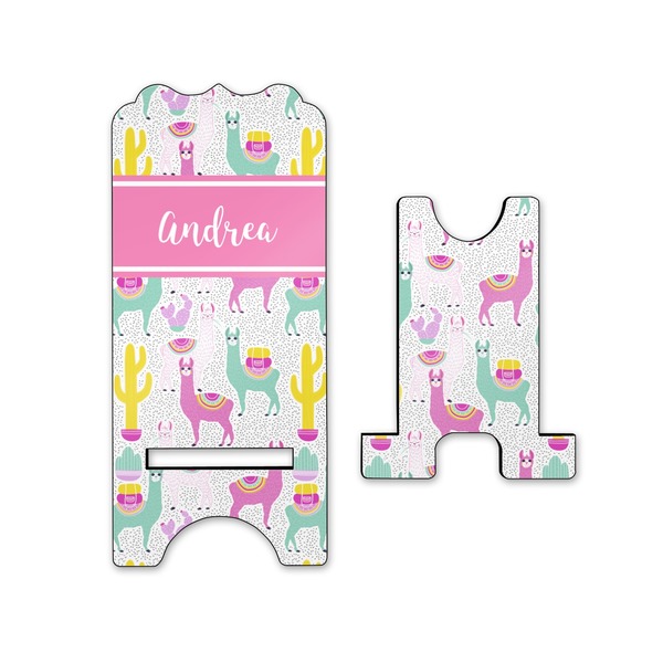 Llamas Stylized Phone Stand - Front & Back - Small