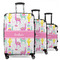 Llamas 3 Piece Luggage Set - 20" Carry On, 24" Medium Checked, 28" Large Checked (Personalized)