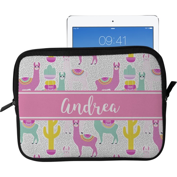 Custom Llamas Tablet Case / Sleeve - Large (Personalized)