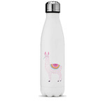 Llamas Water Bottle - 17 oz. - Stainless Steel - Full Color Printing (Personalized)