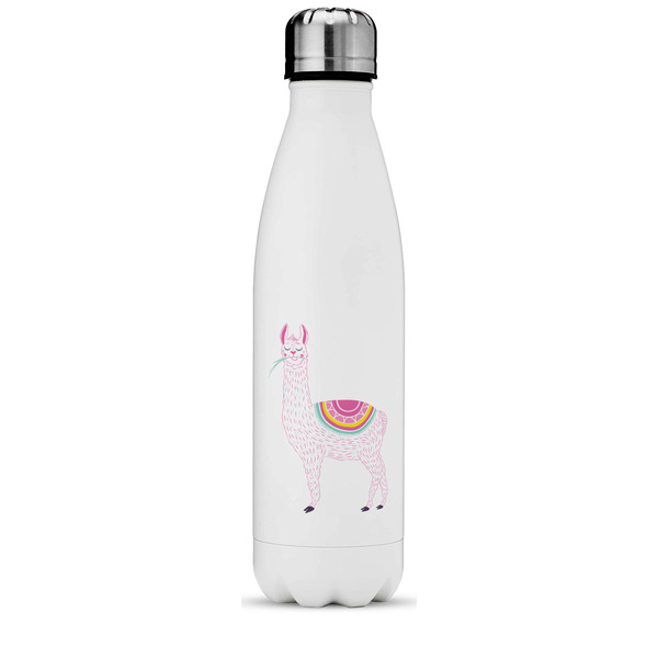 Custom Llamas Water Bottle - 17 oz. - Stainless Steel - Full Color Printing (Personalized)