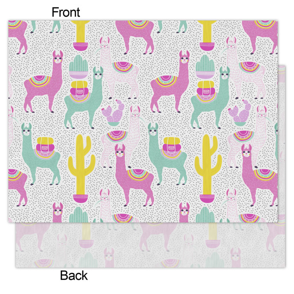 Llamas Tissue Paper - Lightweight - Medium - Front & Back