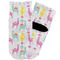 Llamas Toddler Ankle Socks - Single Pair - Front and Back