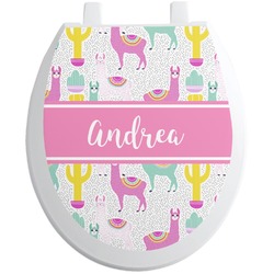 Llamas Toilet Seat Decal (Personalized)