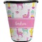 Llamas Waste Basket - Single Sided (Black) (Personalized)