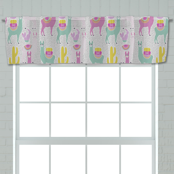 Llamas Valance - Closeup on window