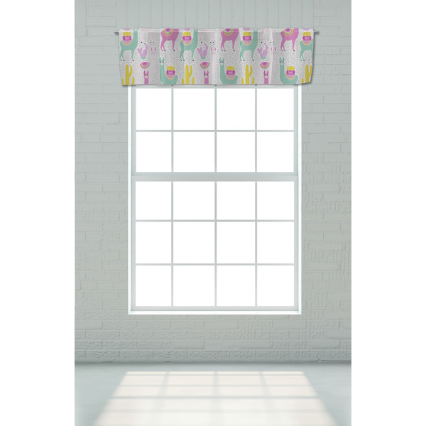 Llamas Valance - On window