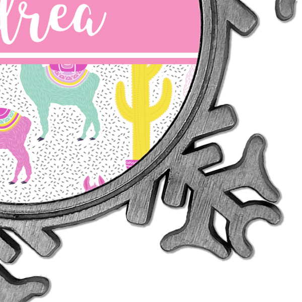 Llamas Vintage Snowflake - Detail