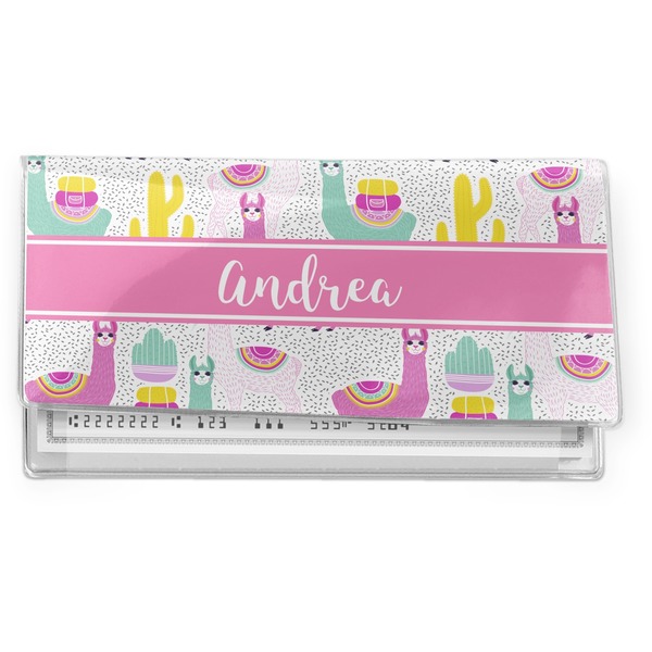 Custom Llamas Vinyl Checkbook Cover (Personalized)