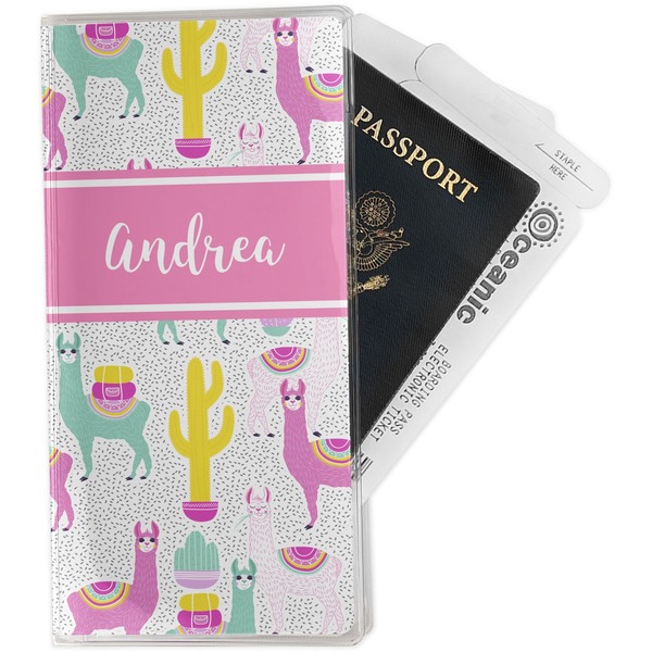 Custom Llamas Travel Document Holder