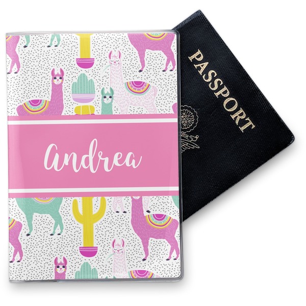 Custom Llamas Vinyl Passport Holder (Personalized)