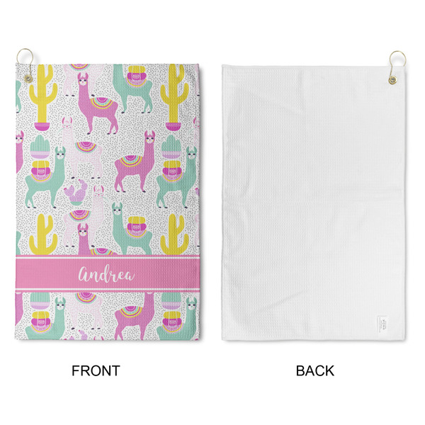 Llamas Waffle Weave Golf Towel - Approval