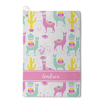 Llamas Waffle Weave Golf Towel (Personalized)
