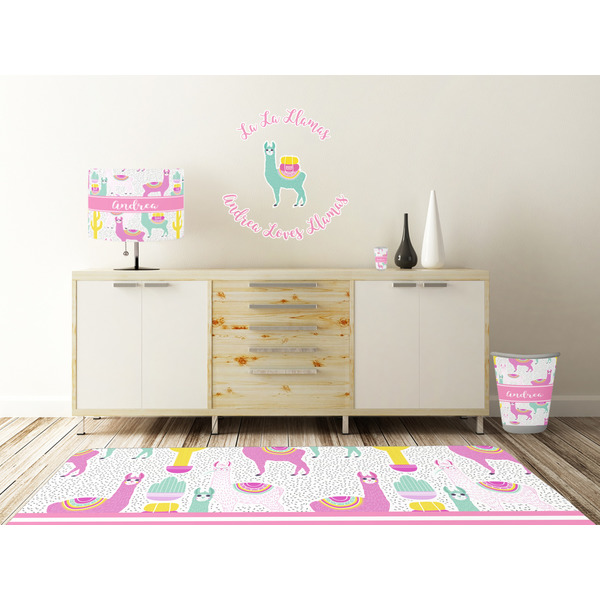 Llamas Wall Graphic Decal Wooden Desk