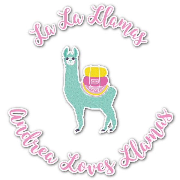 Custom Llamas Graphic Decal - Medium (Personalized)
