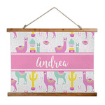 Llamas Wall Hanging Tapestry - Wide (Personalized)