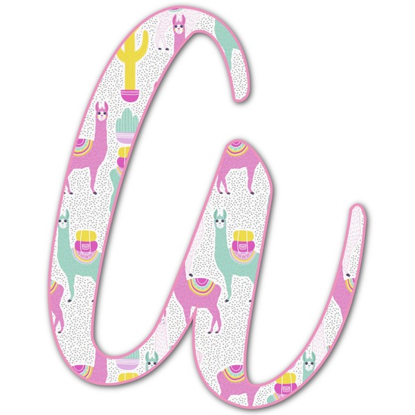 Custom Llamas Letter Decal - Small (Personalized)